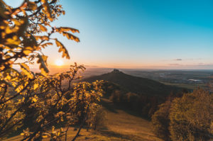 Zellerhorn, Zellerhornwiese, Hohenzollern Castle, sunset, Bisingen, Swabian Jura, Baden-Württemberg, Germany, Europe Zellerhorn, Zellerhornwiese, Hohenzollern Castle, sunset, Bisingen, Swabian Jura, Baden-Württemberg, Germany, Europe